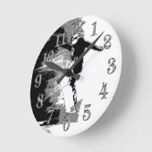 フリーライディング – スノーボー   ダー・ラウンド時計 ラウンド壁時計 (傾斜)