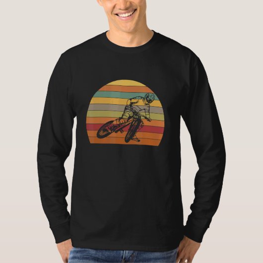 フリーライドアイディアMTB自転車ダウンヒルマウンテンバイク Tシャツ (正面)