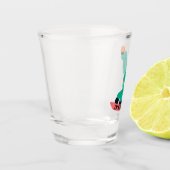 フリーライドスノーボーダースノーボード ショットグラス (左)