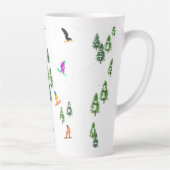 フリーライドスノーボーダーズスノーボードデザイン カフェラテマグ (右)