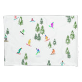 フリーライドスノーボーダーズスノーボードデザイン 枕カバー (正面左)