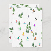 フリーライドスノーボードスノーボードスノーボード ポストカード (正面/裏面)