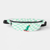 フリーライド・スノーボーダー市松模様にガー ファニーパック (正面)