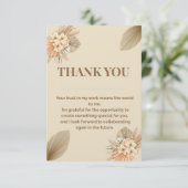 フリーランスのクライアントサンキューカード | プロフェッショナルバス サンキューカード (スタンド正面)