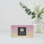 フリーランスのメイクアップアーティストIVのリップスティックTrioロゴ 名刺 (スタンド正面)