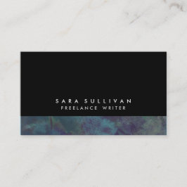 フリーランスのライはっきりしたター抽象芸術ダークティール(緑がかった色)グランジ 名刺