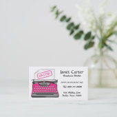 フリーランスのライターの名刺/ピンクチーズ 名刺 (スタンド正面)