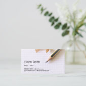 フリーランスのライタープロフェッショナルエディターシャープペンシル 名刺 (スタンド正面)