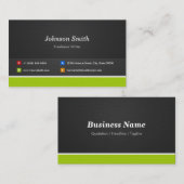 フリーランスのライター – プロフェッショナルとプレミアム 名刺 (正面/裏面)