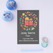 フリーランスのリテラシーの教師または先生 子供へ チラシ (シングル)