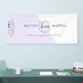 フリーランスの化粧アーティストまたはサロンカスタムロゴ 横断幕 (トレードショー)