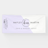 フリーランスの化粧アーティストまたはサロンカスタムロゴ 横断幕 (横)