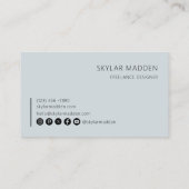 フリーランスの名刺キャッシュ支払スキャンQRコード 名刺 (裏面)