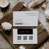 フリーランスの名刺キャッシュ支払スキャンQRコード 名刺