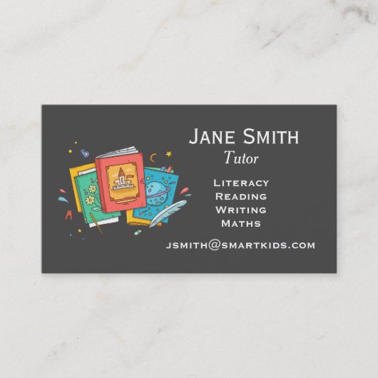 フリーランスの教師や先生書 名刺 (正面)