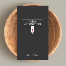 フリーランスの書道噴水ペン 名刺