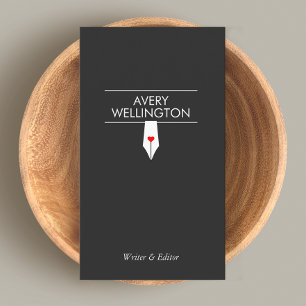 フリーランスの書道噴水ペン 名刺