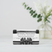 フリーランスの著者巧妙なタイプライターデザイン 名刺 (スタンド正面)