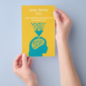 フリーランスの講師または先生 チラシ (ハンドル)