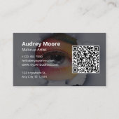 フリーランスメイクアップアーティストシックデザイン 名刺 (正面)