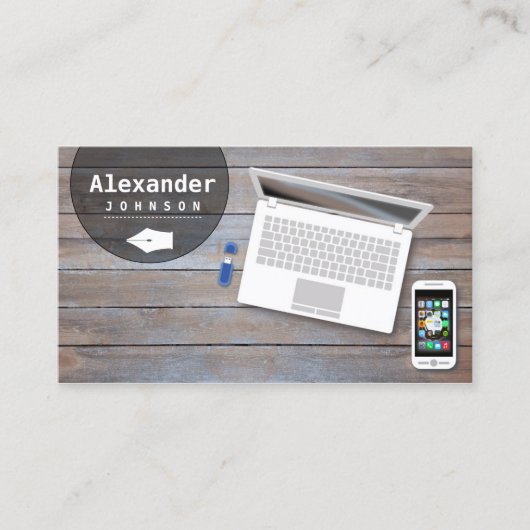 フリーランス作家ブロガー記者ジャーナリスト 名刺 (正面)