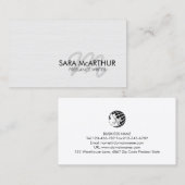 フリーランス作家モノグラムの名刺 名刺 (正面/裏面)