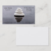 フリーランス・カウンセラーセラピスト禅石 名刺 (正面/裏面)