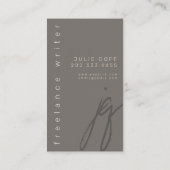 フリーランス・ライター、作家、モダンプロフェッショナル 名刺 (裏面)