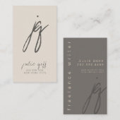 フリーランス・ライター、作家、モダンプロフェッショナル 名刺 (正面/裏面)