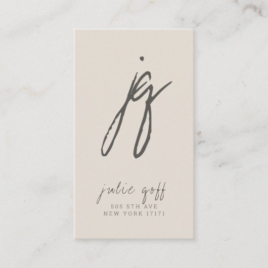 フリーランス・ライター、作家、モダンプロフェッショナル 名刺 (正面)