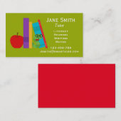 フリーランス·リテラシーの指導者または先生子供へ 名刺 (正面/裏面)