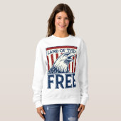 フリーランド – ヴィンテージUSAイーグルグラフィック スウェットシャツ (正面フル)