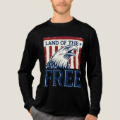 フリーランド – ヴィンテージUSAイーグルグラフィック トライブレンドＴシャツ (正面)