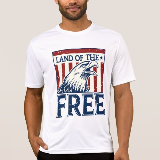 フリーランド – ヴィンテージUSAイーグルグラフィック Tシャツ (正面)