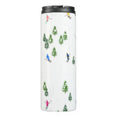 フリーリドアルパインスキーヤーズスキーイラストレーションスキー タンブラー (裏面)