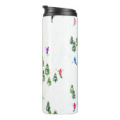 フリーリドアルパインスキーヤーズスキーイラストレーションスキー タンブラー (回転右)