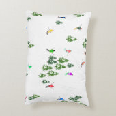 フリーリドアルパインスキーヤーズスキーイラストレーションパーティー アクセントクッション (裏面(縦))