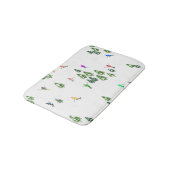 フリーリドアルパインスキーヤーズスキーイラストレーションパーティー バスマット (アングル)