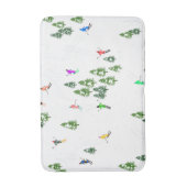 フリーリドアルパインスキーヤーズスキーイラストレーションパーティー バスマット (正面縦)