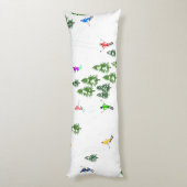 フリーリドアルパインスキーヤーズスキーイラストレーションパーティー ボディピロー (裏面 (縦))