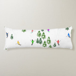 フリーリドアルパインスキーヤーズスキーイラストレーションパーティー ボディピロー