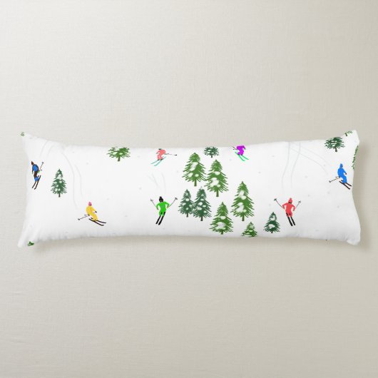 フリーリドアルパインスキーヤーズスキーイラストレーションパーティー ボディピロー (正面)