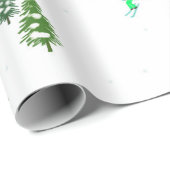 フリーリドアルパインスキーヤーズスキーイラストレーションパーティー ラッピングペーパー (ロールコーナー)