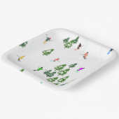 フリーリドアルパインスキーヤーズスキースキースキアートパーティー ペーパープレート (傾斜あり)