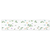 フリーリドスノーボーダースノーボードイラストレーション ショートテーブルランナー (横)