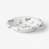 フリーリドスノーボーダースノーボードイラストレーション ペーパーボウル (傾斜あり)