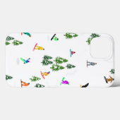 フリーリドスノーボーダースノーボードイラストレーション Case-Mate iPhoneケース (裏面 (横))