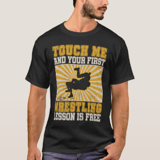 フリーレッスンフリースタイルレスリングスポーツレスラー Tシャツ