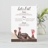 フリーレンジファームオータム感謝祭メニューカード メニュー (スタンド正面)