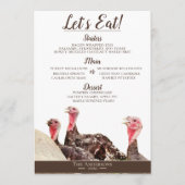 フリーレンジファームオータム感謝祭メニューカード メニュー (正面)